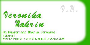 veronika makrin business card